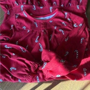 Red Candy Cane Print Dress